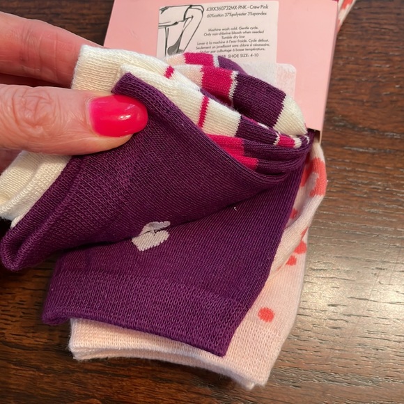 NWT ♠️ Kate Spade ♠️ Socks 🧦 3 Pack - Picture 4 of 5